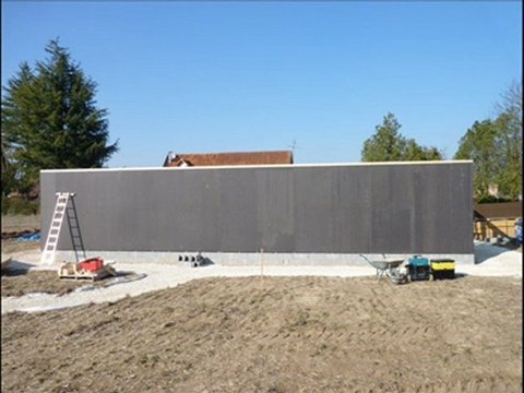 montage murs et fermes maison en bois