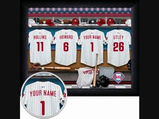 MLB Personalized Locker Room Prints