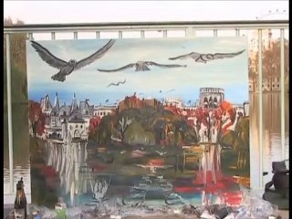 Performance Painting in London and Paris Rose Robin