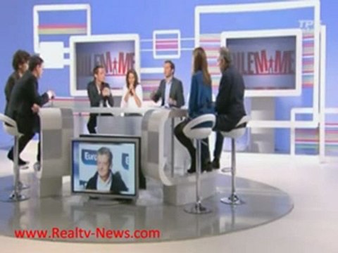 Faustine Bollaert et David Lantin dans Telle est ma télé