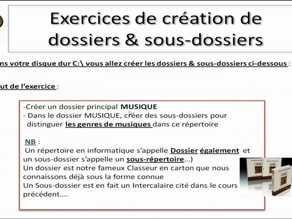 1.2.1-Excercice création Dossiers-Sous-Dossiers