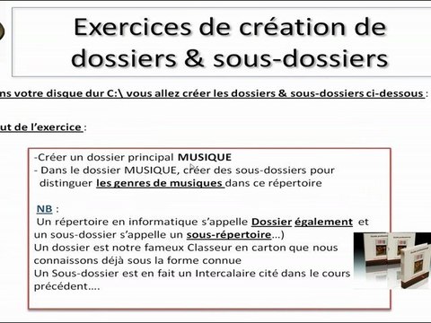 1.2.1-Excercice création Dossiers-Sous-Dossiers