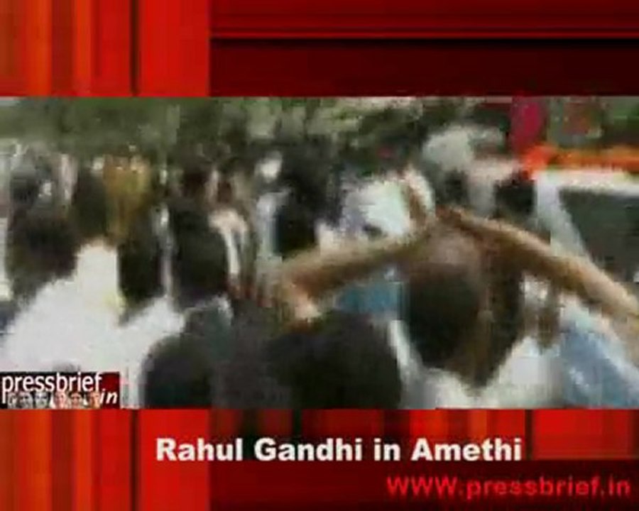 Rahul Gandhi in Amethi 26th march 2010