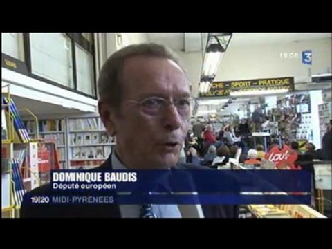 France 3 Dédicace de D. Baudis Castéla Toulouse 07 05 10