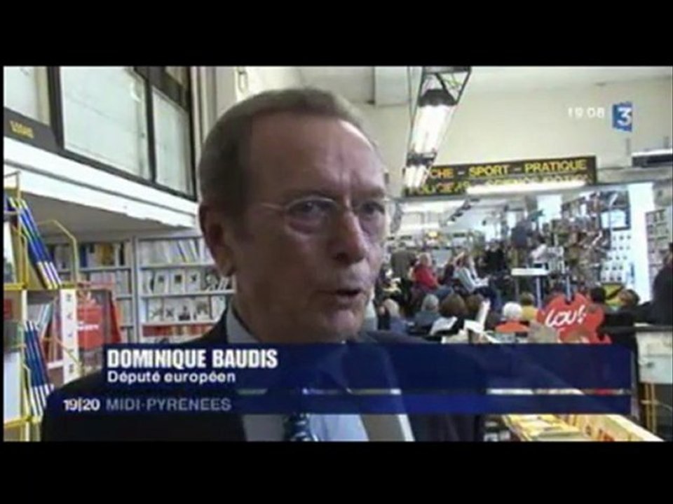 France 3 Dédicace de D. Baudis Castéla Toulouse 07 05 10