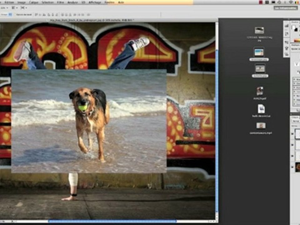 photoshop cs5 tutoriel - importation par "glisser/déposer"