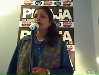 Indian Lady Sings We Will Rock You!