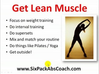 Lose Weight - Build Lean Muscle