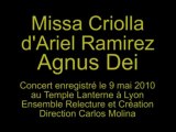 Agnus Dei de la Misa Criolla de Ramirez par l'ERC
