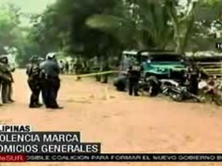 Violencia marca comicios generales: Filipinas