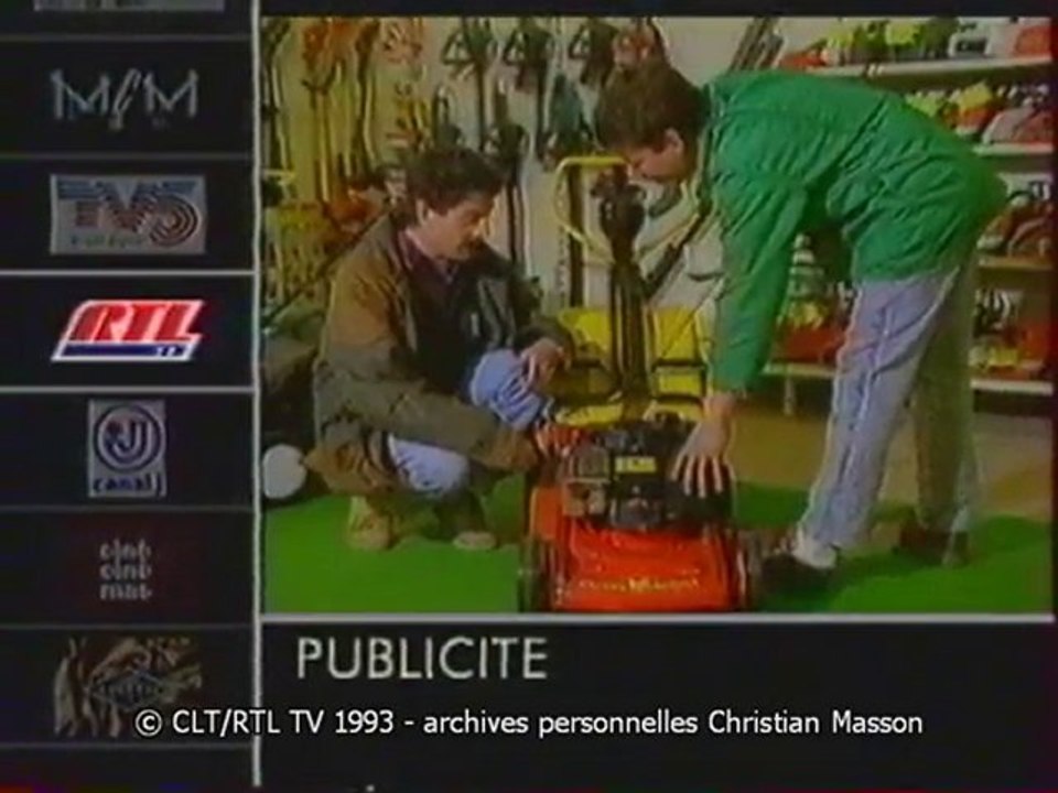 1993 Extraits RTL TV dans zapping Canal+