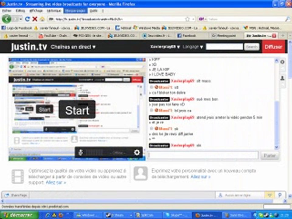 premier live sur justin.tv