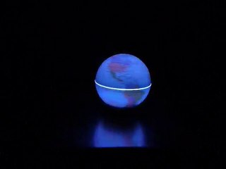 Globe en lévitation lumineux