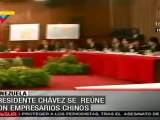 Chávez recibe a delegación de altos funcionarios chinos