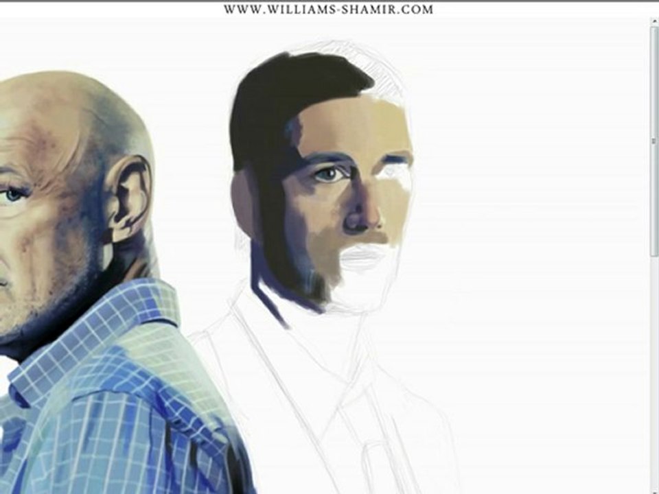 lost finale john locke vs jack shepard painting