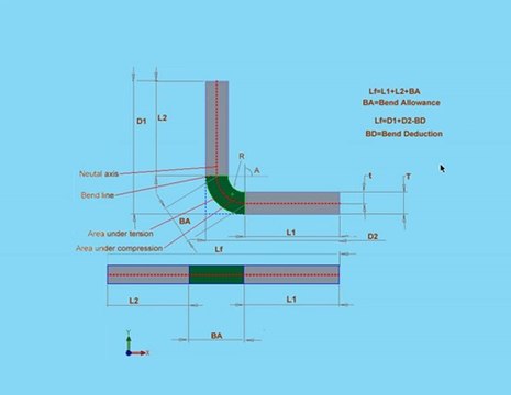 solidworks 2010 Tutorial Bend Allowance sheet metal