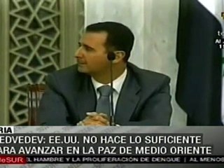 Medvedev llama a EE.UU. a asumir un papel más activo en Med