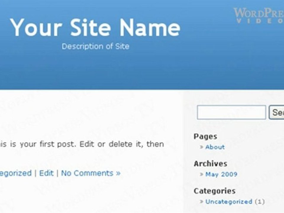 How to Use WordPress Widgets in the Sidebar - WordpressVideo