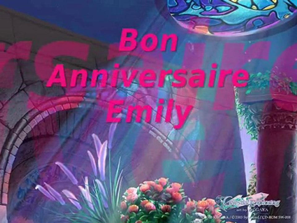 Bon Anniversaire Emily