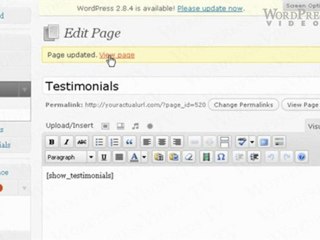 How to Create a Testimonials Page Sidebar - WordpressVideos.