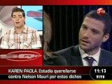 sqp  Karen Paola estudia querellarse contra Nelson Mauri