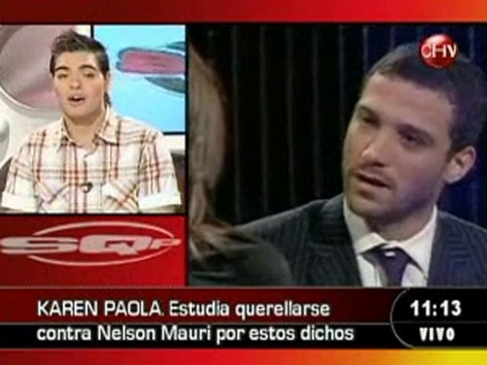 sqp  Karen Paola estudia querellarse contra Nelson Mauri