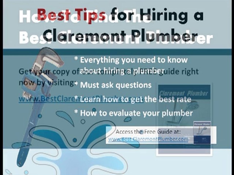 The Best Claremont Plumber