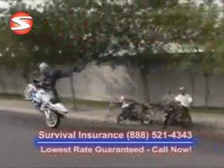Cheap Motorcycle Insurance Call 1-888-SURVIVAL NOW!