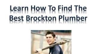 How To Find The Best Plumber in Brockton