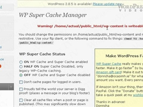 Creating Static Pages with WordPress Super Cache - Wordpress