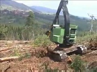 AFM 85 Magnum on Timbco in steep terrain
