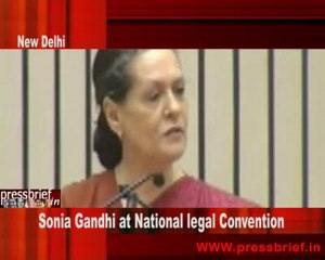 Sonia Gandhi at National Legal Convention 27th March 2010