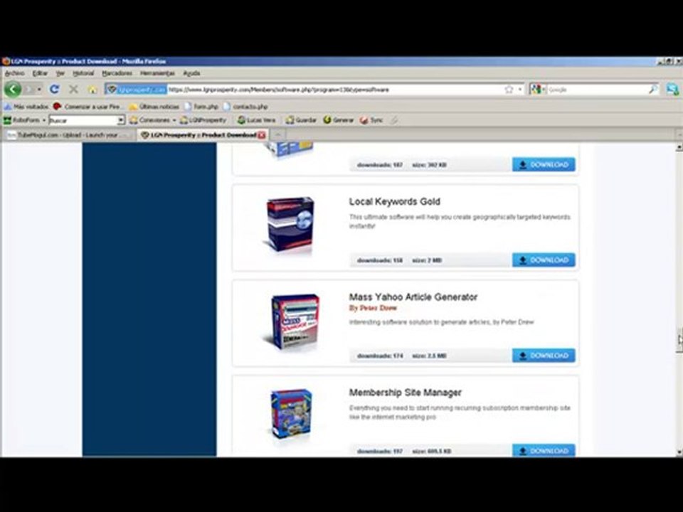 LGN Prosperity - Productos (Software)