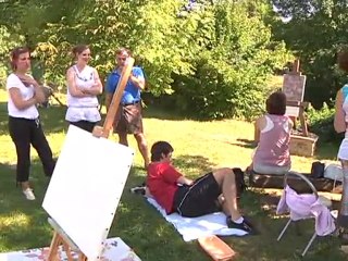 Les peintres du dimanche  à l'assaut d'Essoyes!