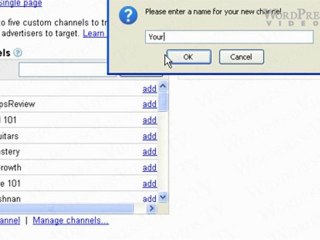 Wordpress Adsense Setup - WordpressVideos.TV