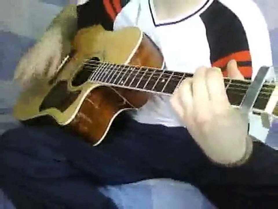 On s'attache (Christophe Mae) guitare bunda 34