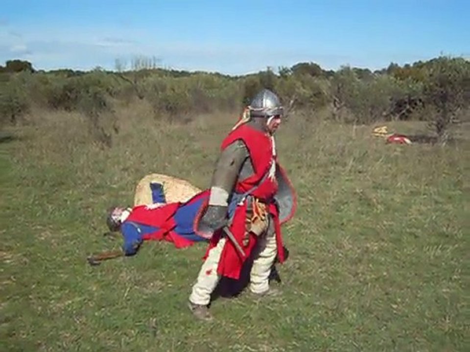 combat au bouclier contre Thibaut de Bellegarde