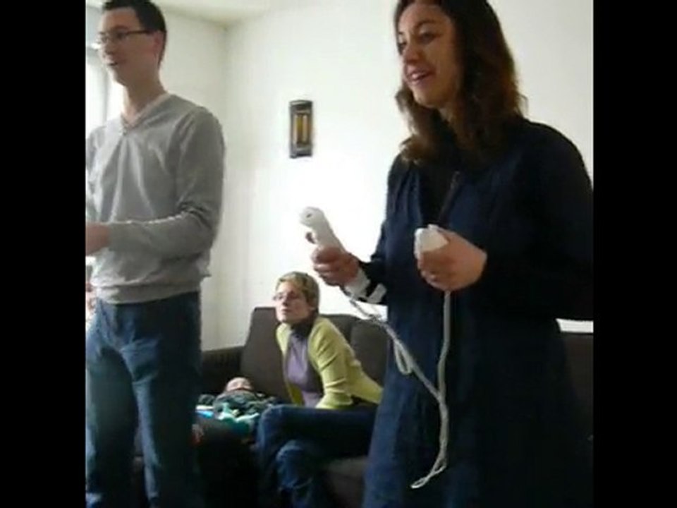 Partie de Lapins Crétins sur Wii chez Tonio