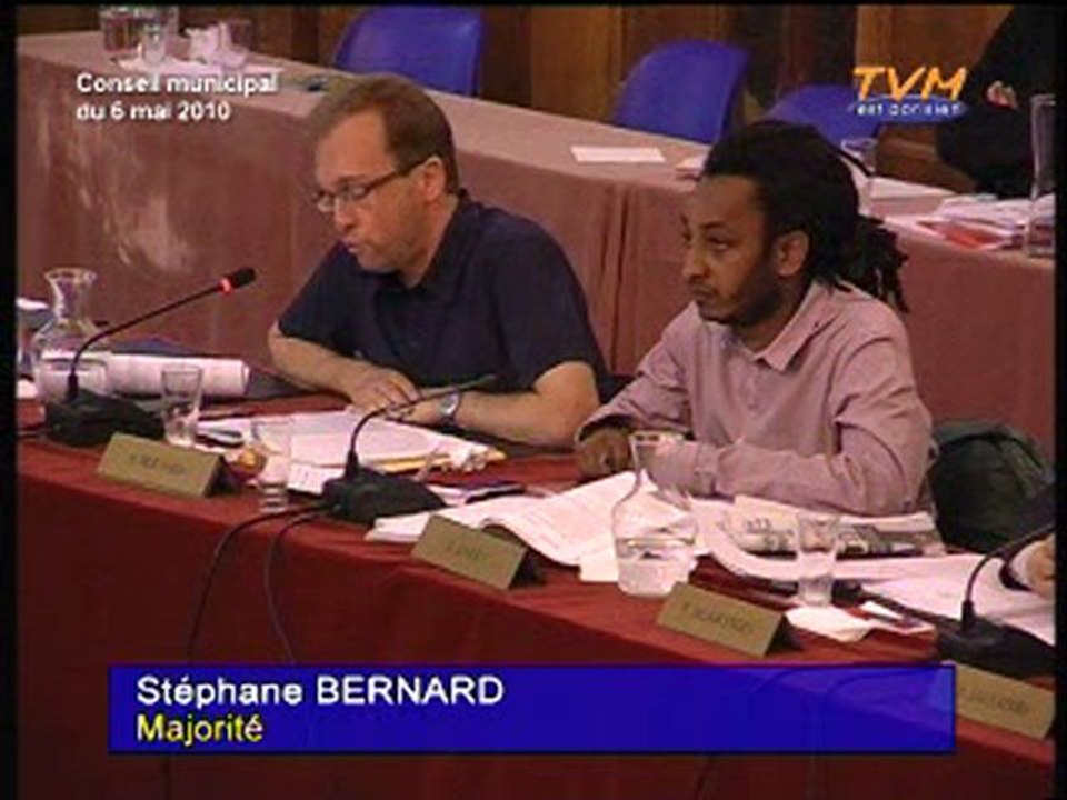 CONSEIL MUNICIPAL MONTREUIL (06/05/2010) - Points 16 & 17
