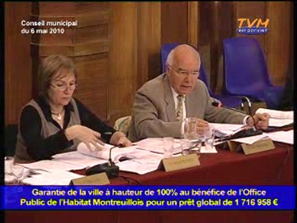 CONSEIL MUNICIPAL MONTREUIL (06/05/2010) - Point 18 à 23