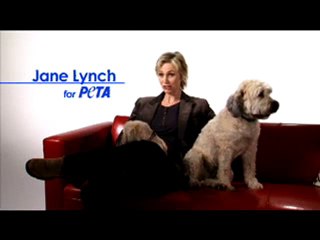 Glee's Jane Lynch for PETA