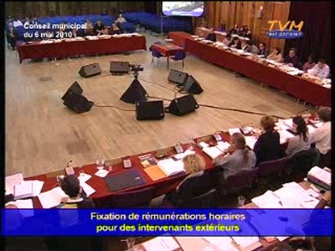 CONSEIL MUNICIPAL MONTREUIL (06/05/2010) - Points 31 à 37