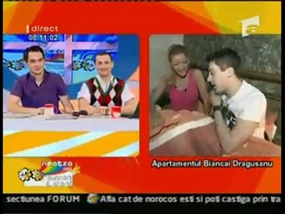 Bianca Dragusanu  la Neatza cu Razvan si Dani