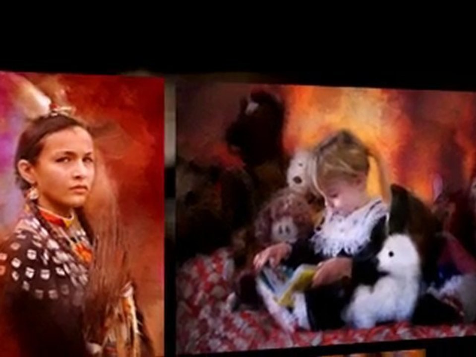 Oil Painting Artist collection of paintings in a video