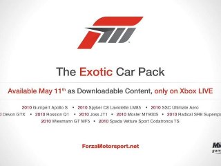 Forza Motosport 3 - Exotic Car Pack