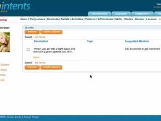 My Intents - Quotes Training
