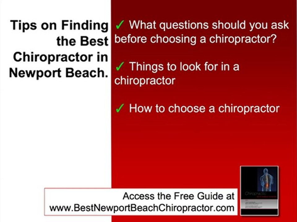 How to Choose the Best Chiropractor in Newport Beach
