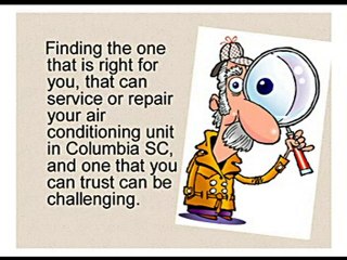 Finding an HVAC air conditioning  in Columbia SC