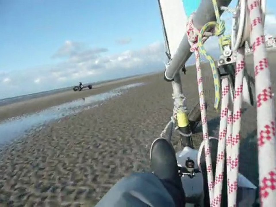 vent de nord sur la plage de Malo Bray dunes