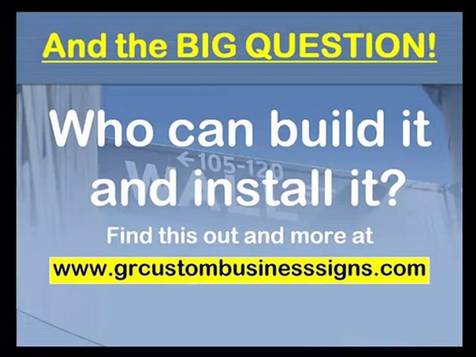 FREE Grand Rapids Business sign buyers guide, Immediate dow